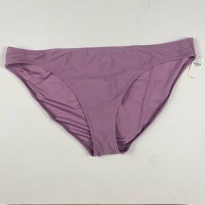 Old Navy Bikini Swim Bottoms Women XXL Purple Swimsuit Low Rise Beach Vacation